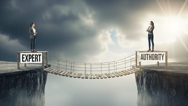 Crossing the ‘perception bridge’ from expert to authority